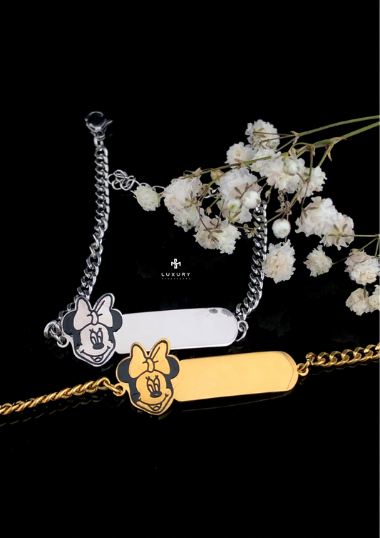 Pulsera Fina Minnie & Mickey Mouse