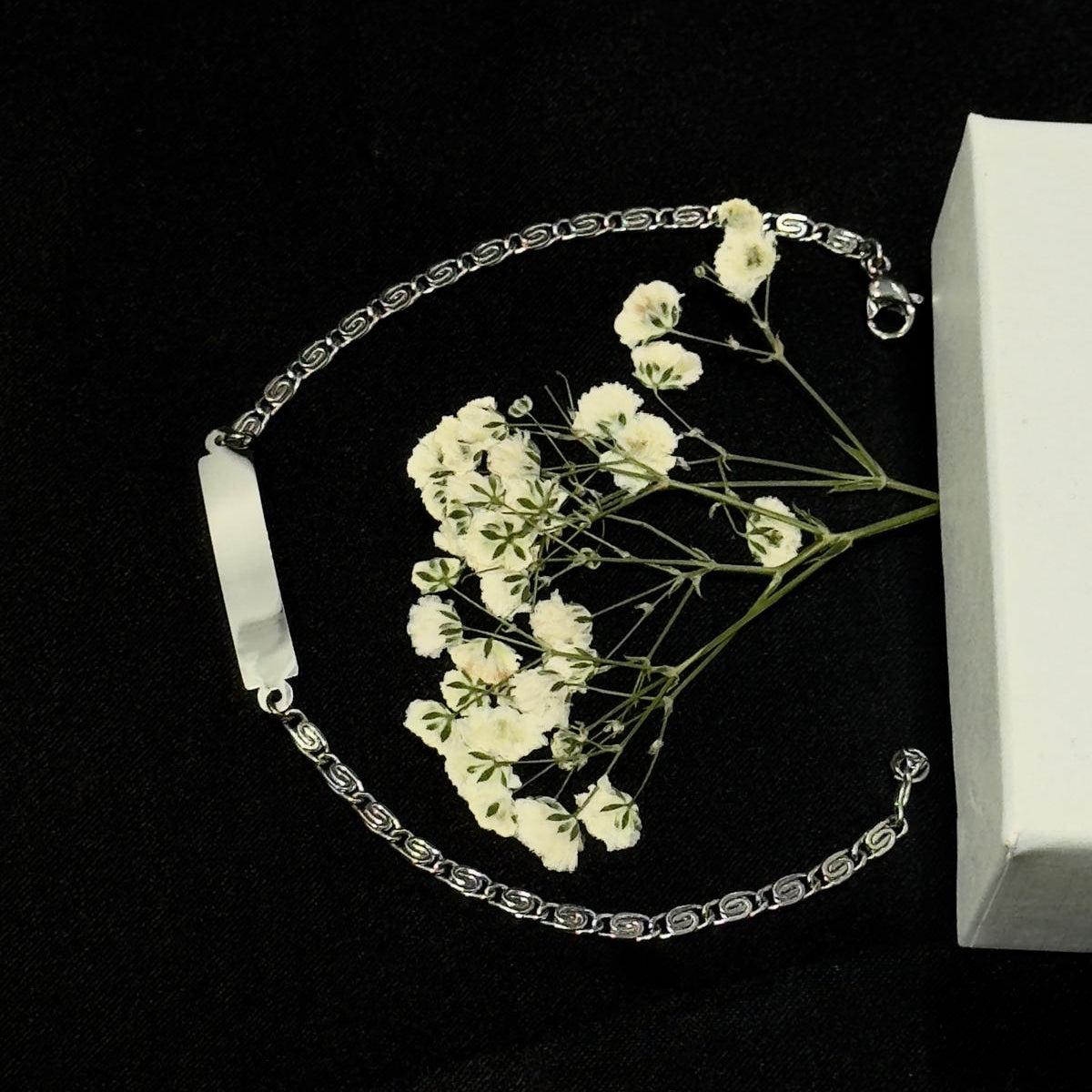 Pulsera Fina Eslabon Greca