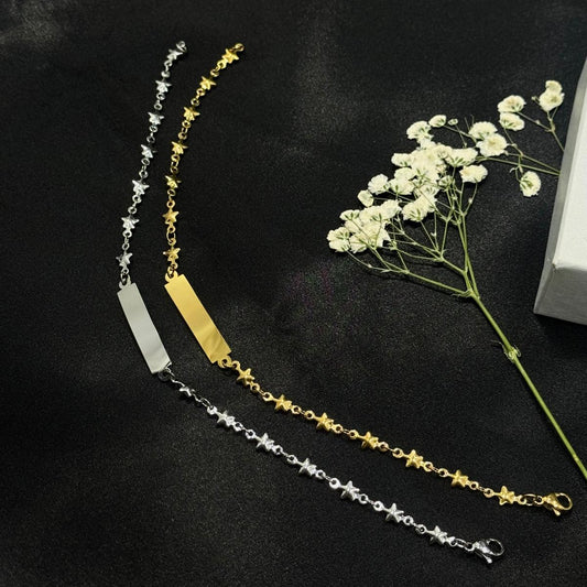 Pulsera Fina Estrellas