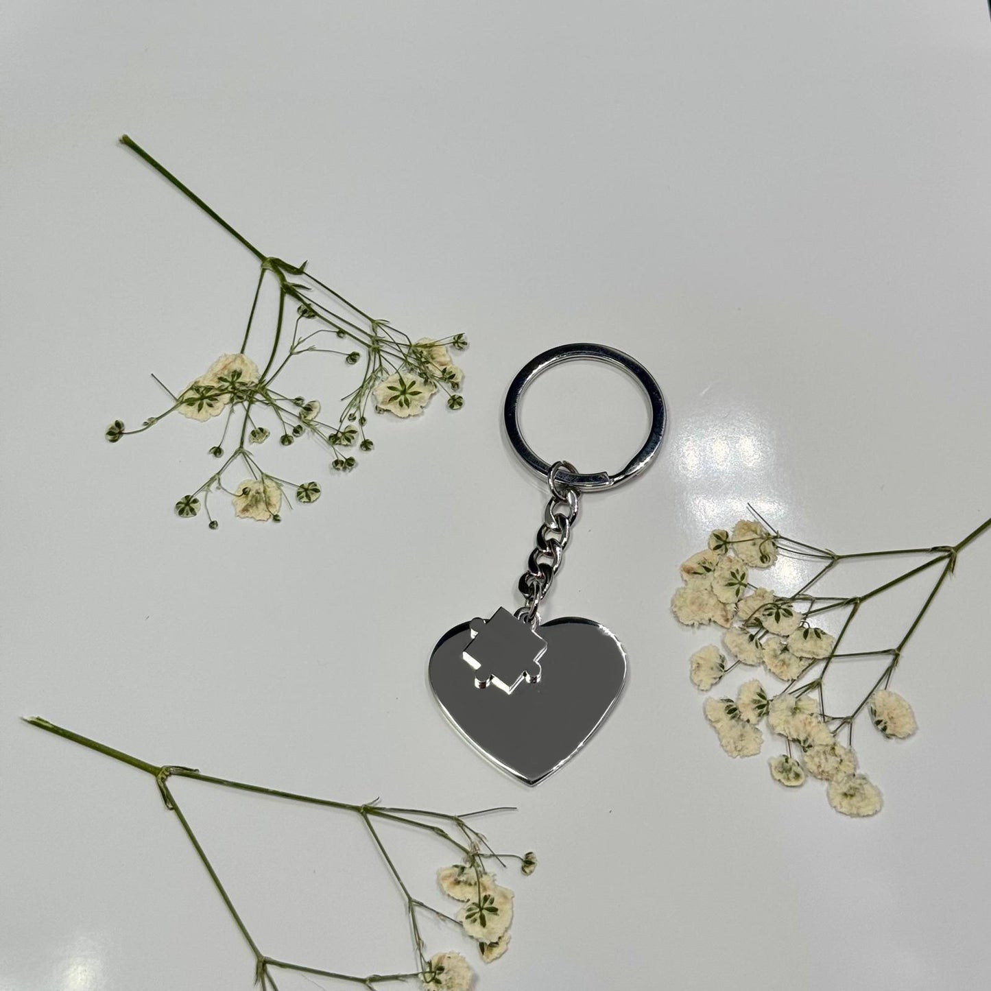 Llavero Corazón Con Puzzle